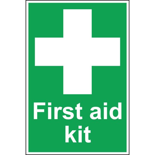 First Aid Kit Sign Vinyl 20cm x 30cm