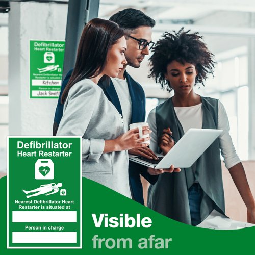 Nearest AED Is Sign Rigid 20cm x 30cm