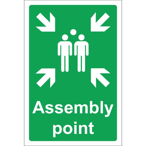Assembly Point Sign Rigid, 30cm x 40cm