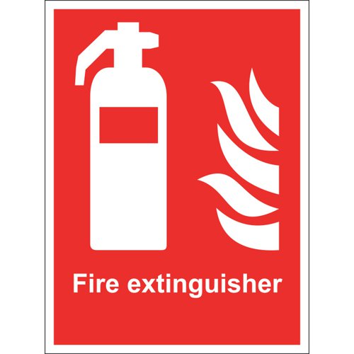 Fire Extinguisher Sign Rigid, 15cm x 20cm