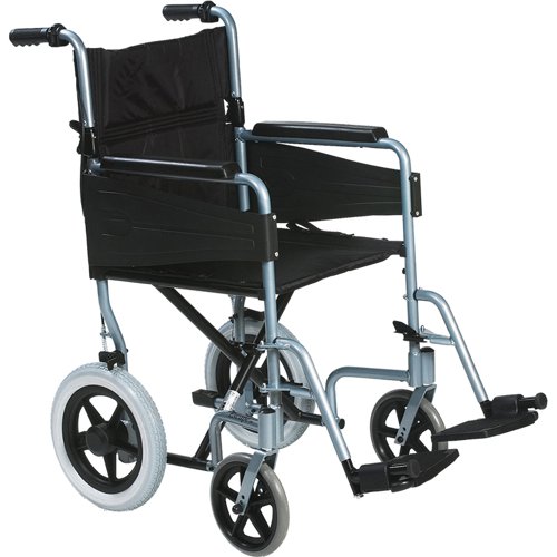 Lightweight Transit Wheelchair With Puncture Proof Hard Tyres