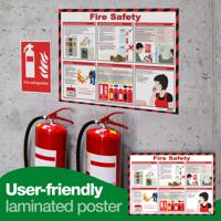 Fire Safety Laminated Guidance Poster A2 - A616