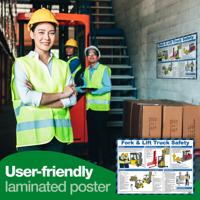 Fork & Lift Truck Safety Laminated Guidance Poster A2 - A620