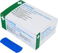 HypaPlast Blue Plasters, Visually Detectable, 7.2 x 2.5cm (100 Pack)