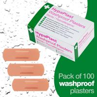 HypaPlast WashproPlasters 7.2 x 2.5cm (Pack 100) - D9001