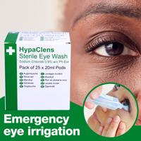 HypaClens Sterile Eyewash 20ml Pods (Pack 25) - E401APK25