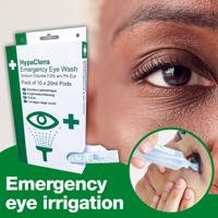 HypaClens Emergency Eye Wash Dispenser (10 x 20ml pods) - E4201
