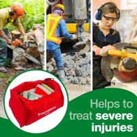 Emergency Trauma Kit in Red Emergency Bag - K169