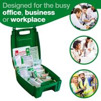 Evolution Series British Standard Compliant Workplace First Aid Kit in Green Evolution Case Small - K3031SM