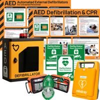 Mindray C1A AED Bundle with HypaGuard Indoor Cabinet