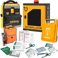 Mindray C1A AED Bundle with HypaStop Bleed Control Kit & HypaGuard Indoor Cabinet