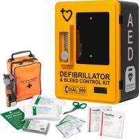 HypaGuard Outdoor AED Cabinet with HypaStop Bleed Control Kit