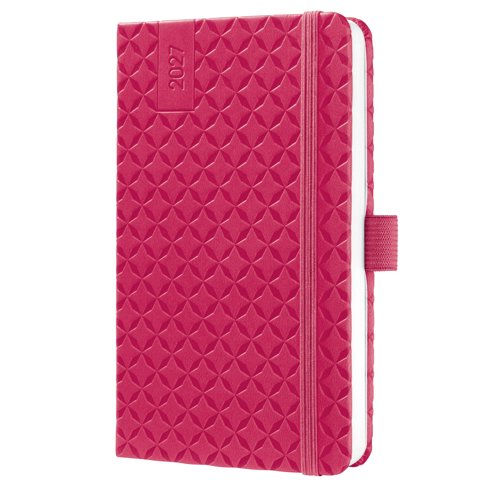 Jolie Weekly planner 2027 A6 9.50x15x1.60cm Fuchsia Pink pink hardcover 1 year 174 p. 80 gsm FSC-certified.