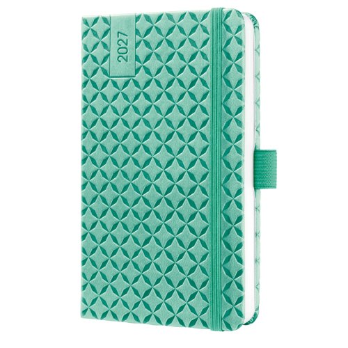 Jolie Weekly planner 2027 A6 9.50x15x1.60cm Mint Green mint green hardcover 1 year 174 p. 80 gsm FSC-certified.