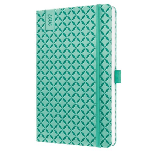Jolie Weekly planner 2027 A5 13.50x20.30x1.60cm Mint Green mint green hardcover 1 year 174 p. 80 gsm FSC-certified.