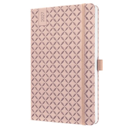 Jolie Weekly planner 2027 A5 13.50x20.30x1.60cm Pearl Rose rose hardcover 1 year 174 p. 80 gsm FSC-certified.