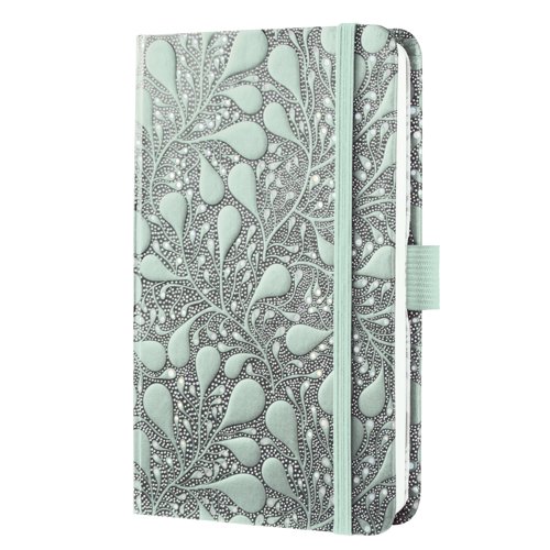 Jolie Weekly planner 2027 A6 9.50x15x1.60cm Enchanted Nature black/light green hardcover 1 year 174 p. 80 gsm.