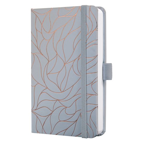Jolie Weekly planner 2027 A6 9.50x15x1.60cm Twilight Grey light grey/rose gold hardcover 1 year 174 p. 80 gsm.