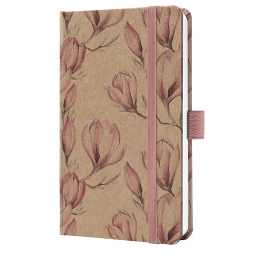 Jolie Weekly planner 2027 A6 9.50x15x1.60cm Magnolia Dreams brown/pink/white hardcover 1 year 174 p. 80 gsm 