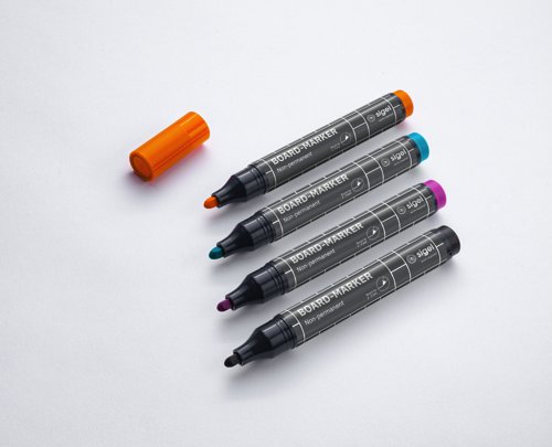 Board Marker - Black,Turquoise,Magenta,Orange, Non-permanent (4) - BA011