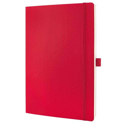 Conceptum Notebook Lined A4 Red Soft Cover