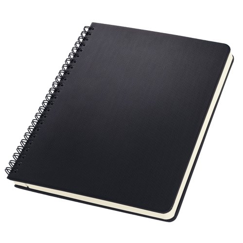 Conceptum Spiral Notebook A5 lined blk