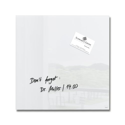Magnetic Glassboard Artverum 30x30cm White