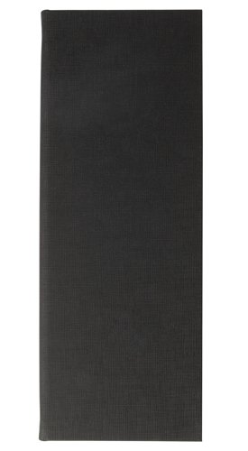 Sigel Beverage Menu Folder rubber binding for 8 pages black for 1/2 A4 130x340x15mm.