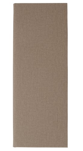 Sigel Beverage Menu folder rubber binding for 8 pages beige for 1/2 A4 130x340x15mm.