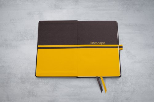 Linescape Dark Grey Lined Notebook