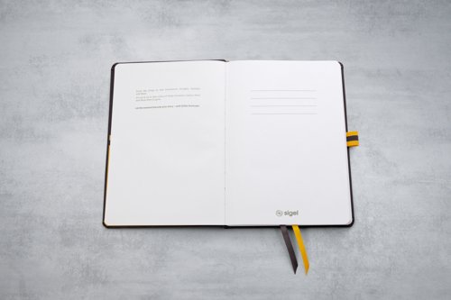 Linescape Dark Grey Lined Notebook
