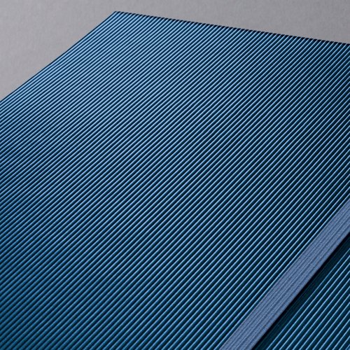 Conceptum Metallic Blue Lined Notebook