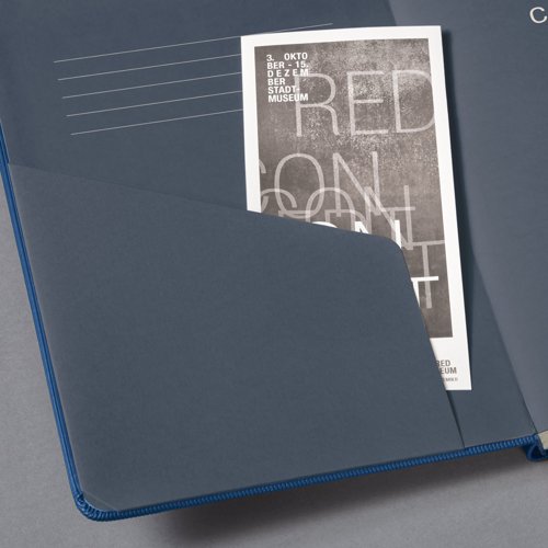 Conceptum Metallic Blue Lined Notebook
