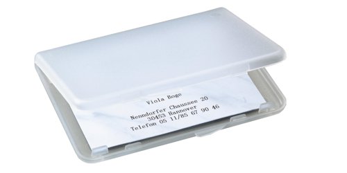 Sigel Business card case Clear 15 cards