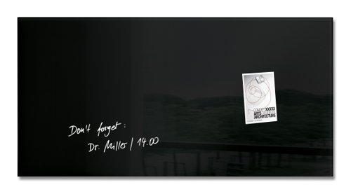 Artverum Magnetic Glass board 91x46cm Black