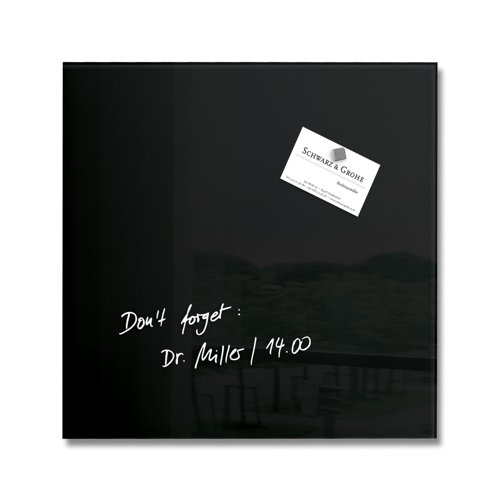 Artverum Magnetic Glass board 30x30cm Black