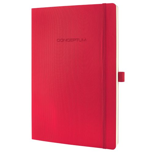 SIGEL Notebook Conceptum Lined A4 Red Soft Cover