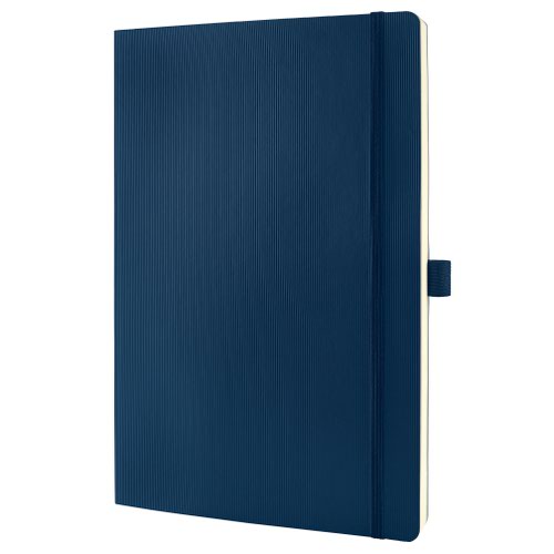 Conceptum A4 Soft Cover Notebook 187x270mm Midnight Blue 194pg Ruled 80gsm CO317 [Pack 1]