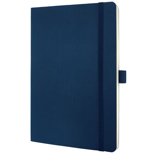 Conceptum A5 Soft Cover Notebook 135x210mm Midnight Blue 194pg Ruled 80gsm CO327 [Pack 1]