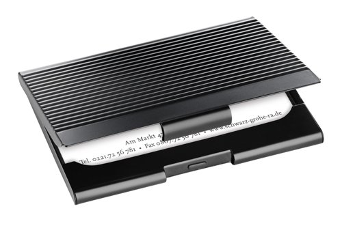 Sigel Business card case black mat