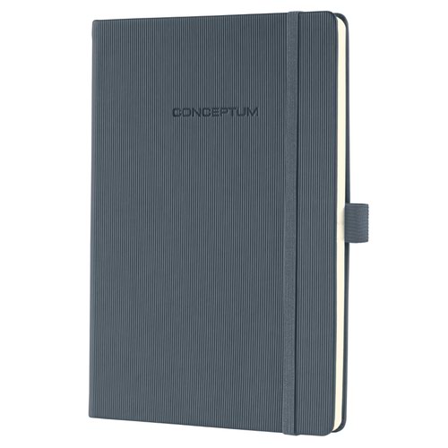 SIGEL Notebook Conceptum Lined A5 Grey Hard Cover
