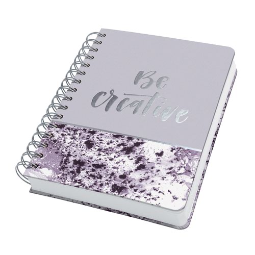 SIGEL Spiral notebook Jolie Violet Marble Dot Grid (Dotted) 120 gsm A5 Violet/White Hard Cover