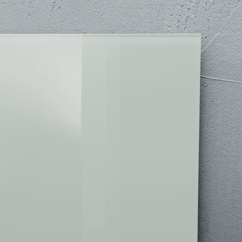 SIGEL Glass whiteboard Artverum - TUEV-approved - 180 x 120 cm - grey - safety glass