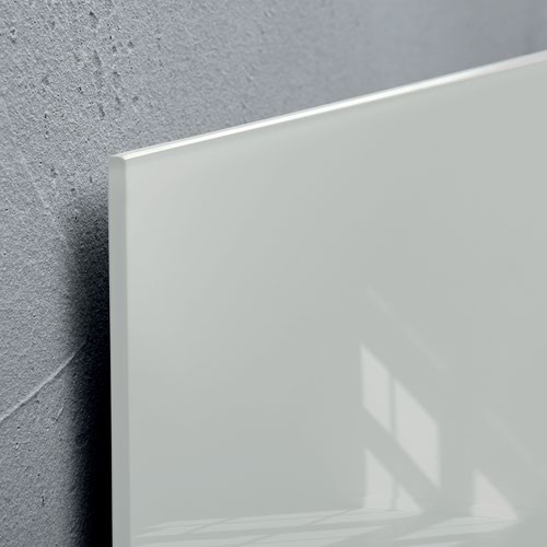 Wall Mounted Magnetic Glass Board 1500x1000x18mm - Grey