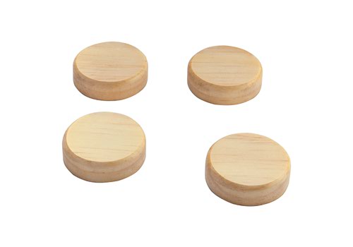Round Wooden Magnets - BA210 (4) Drywipe Board Accessories BA210