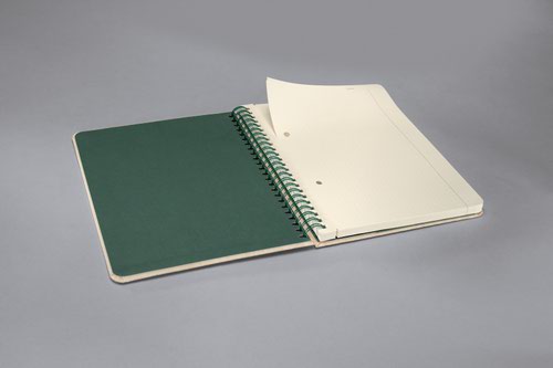 Sigel CONCEPTUM Nature 176x214x18mm Spiral Soft Cover Notebook Dot-Ruled 194 Pages Made From Bamboo CO672