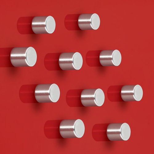 Sigel SuperDym magnets cylinder 10x10mm Pk10