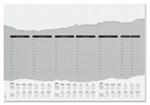 Paper desk pad. A2 Weekly Planner 80gsm 52 Sheets