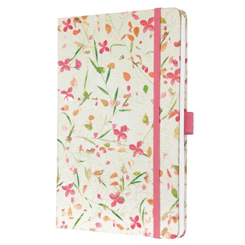 Jolie Diary 2025 Approx A5 Hardcover Matt Embossed Gloss Varnish Week To View 135x203x16mm Bloom Pink