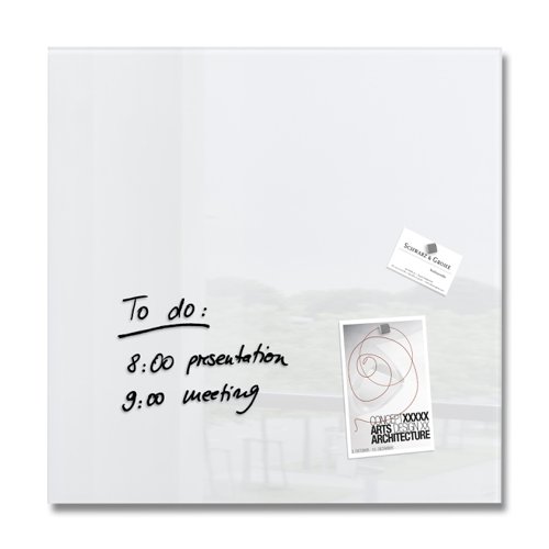 Magn Glassboard Artverum 48x48cm White